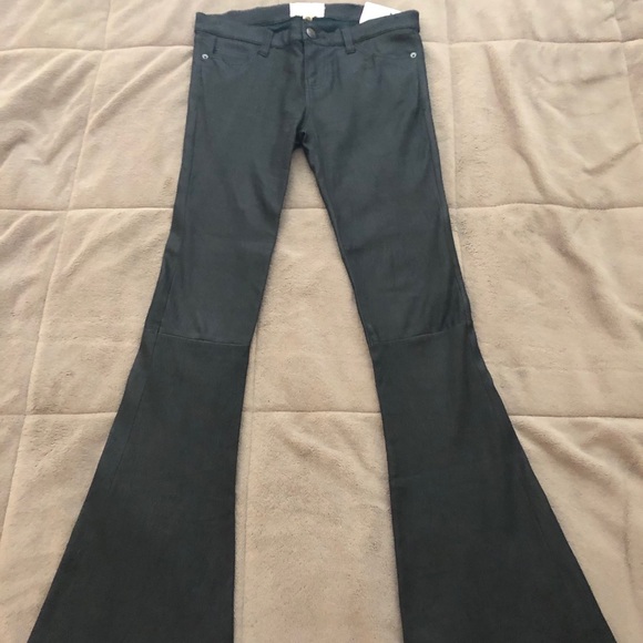CURRENT/ELLIOT “The Frontman” Blk Leather Pant 29L - Picture 3 of 5